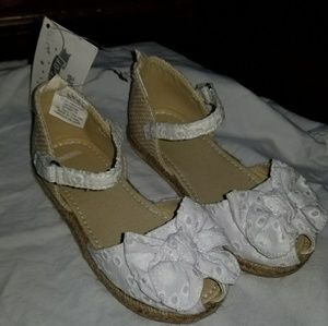 Girls white sandals
